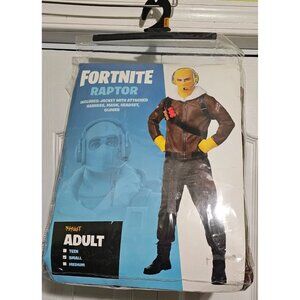 Fortnite Raptor Adult Costume Jacket Belt Gloves Headset Belt Sprit Halloween